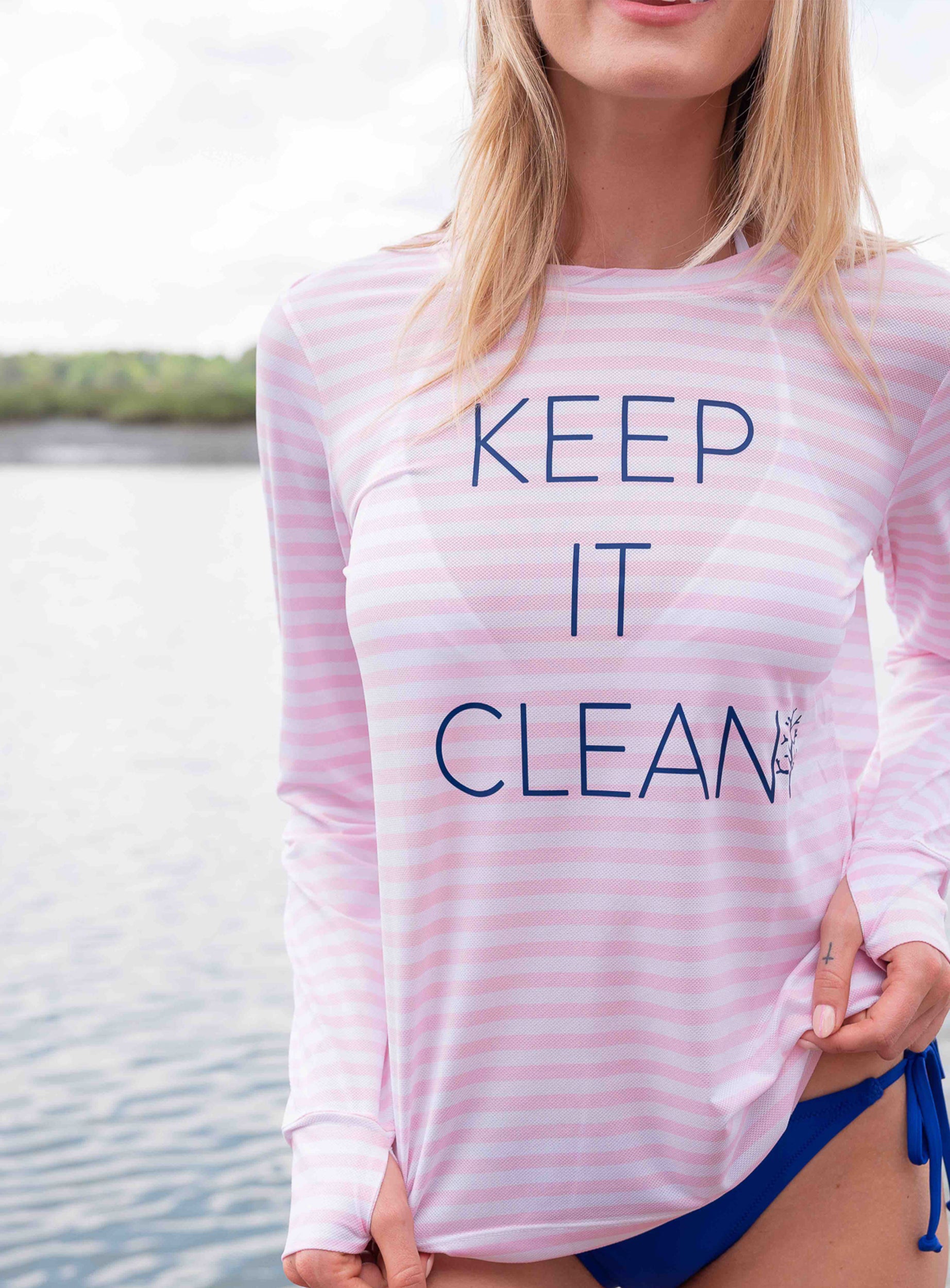 Keep It Clean Men's Long Sleeve UPF 30 Tee - Wear For Good – Wear For Good  Clothing