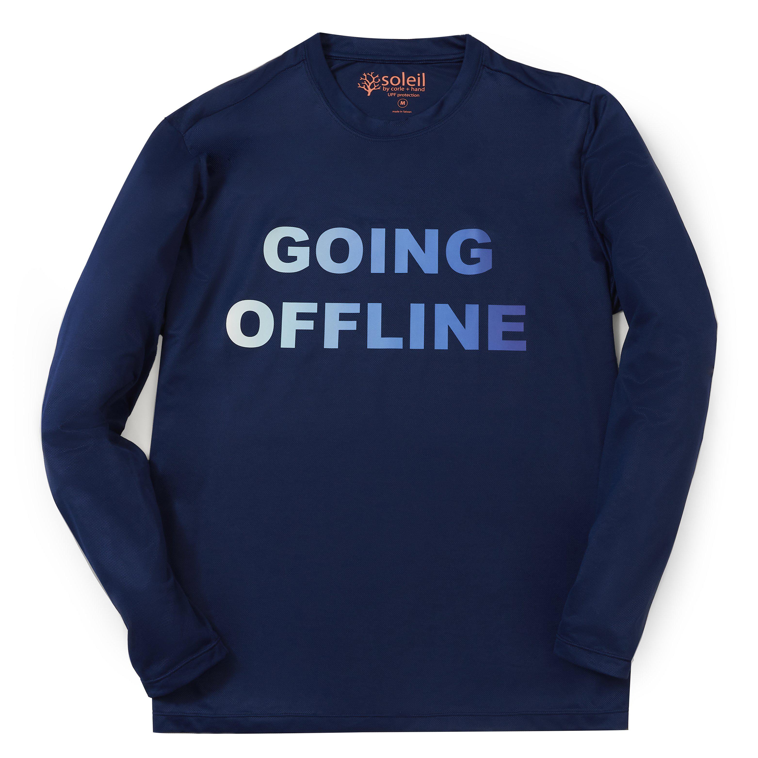 Going Offline Men's Long Sleeve UPF 30 Tee - Wear For Good – Wear
