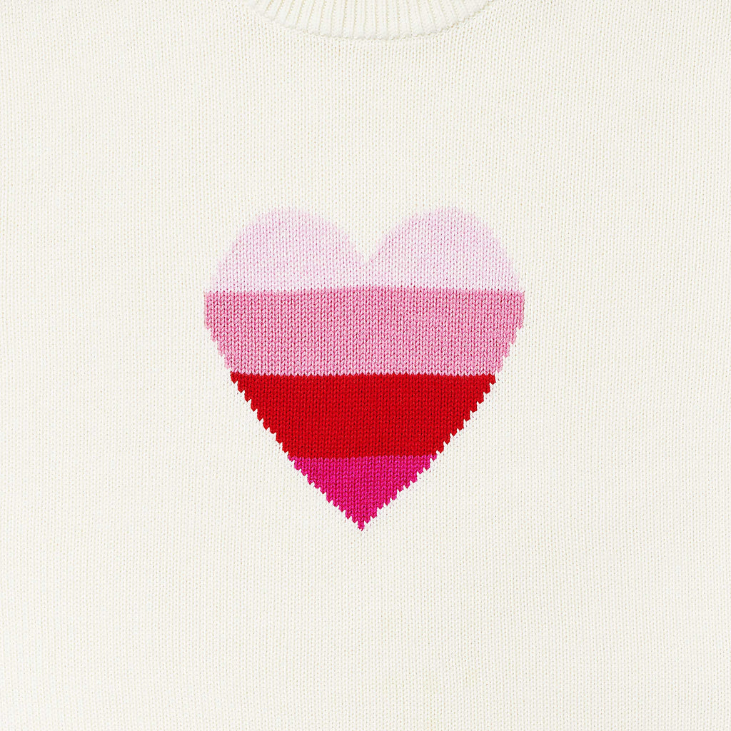 Sweater - Preston Drop Shoulder Heart Intarsia Sweater